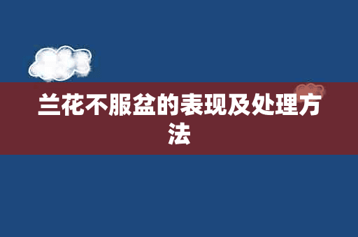 兰花不服盆的表现及处理方法