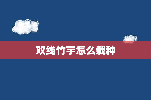 双线竹芋怎么栽种