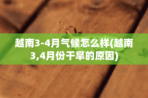 越南3-4月气候怎么样(越南3,4月份干旱的原因)